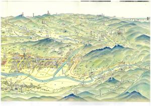 昭和40年頃の塙町の観光マップ