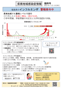 県南地域感染症情報【11月19日臨時号インフルエンザ】